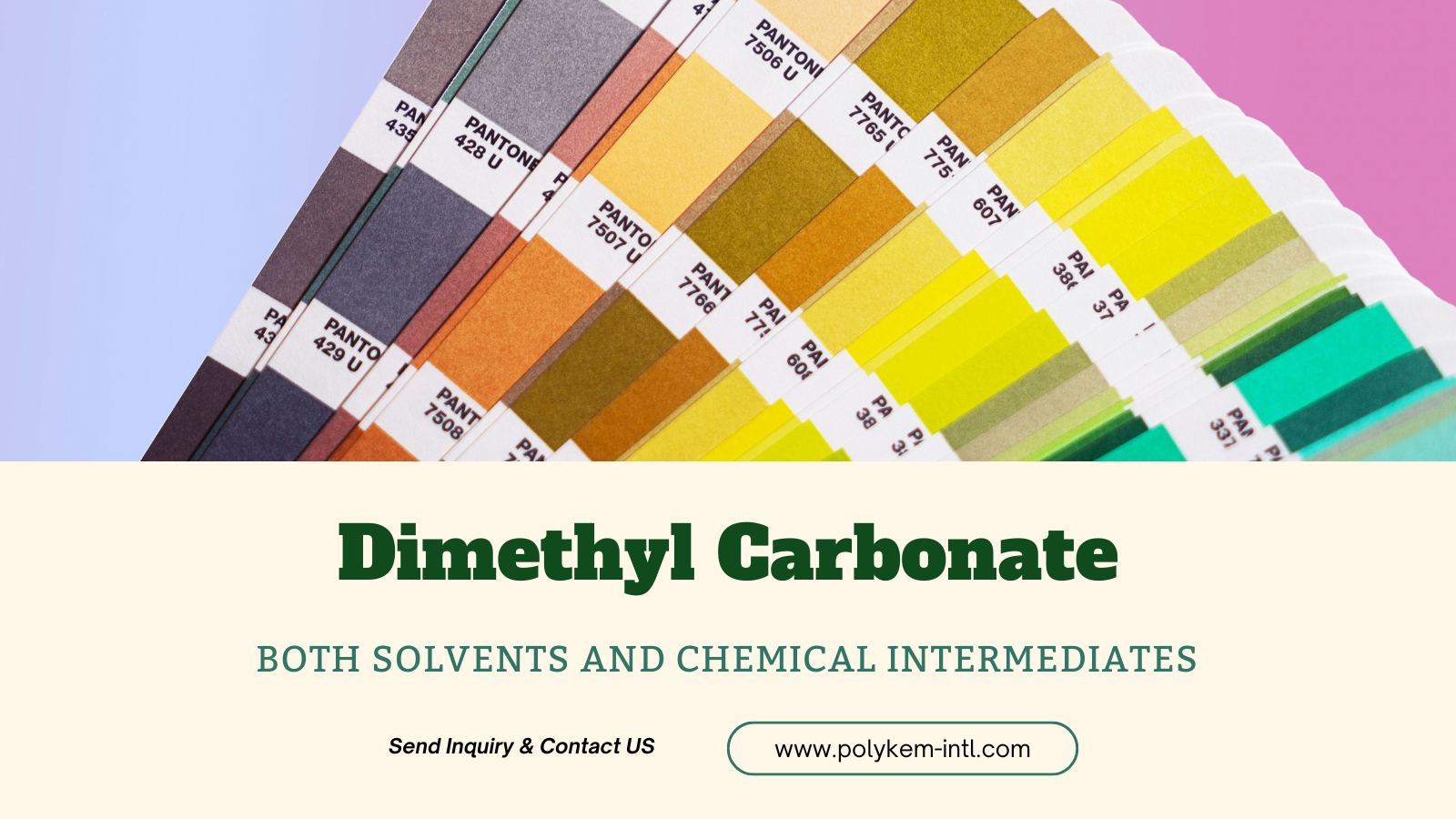 Polykem Dimethylar Carbonate (DMC): Kalor lan kaluwihan dual tentara