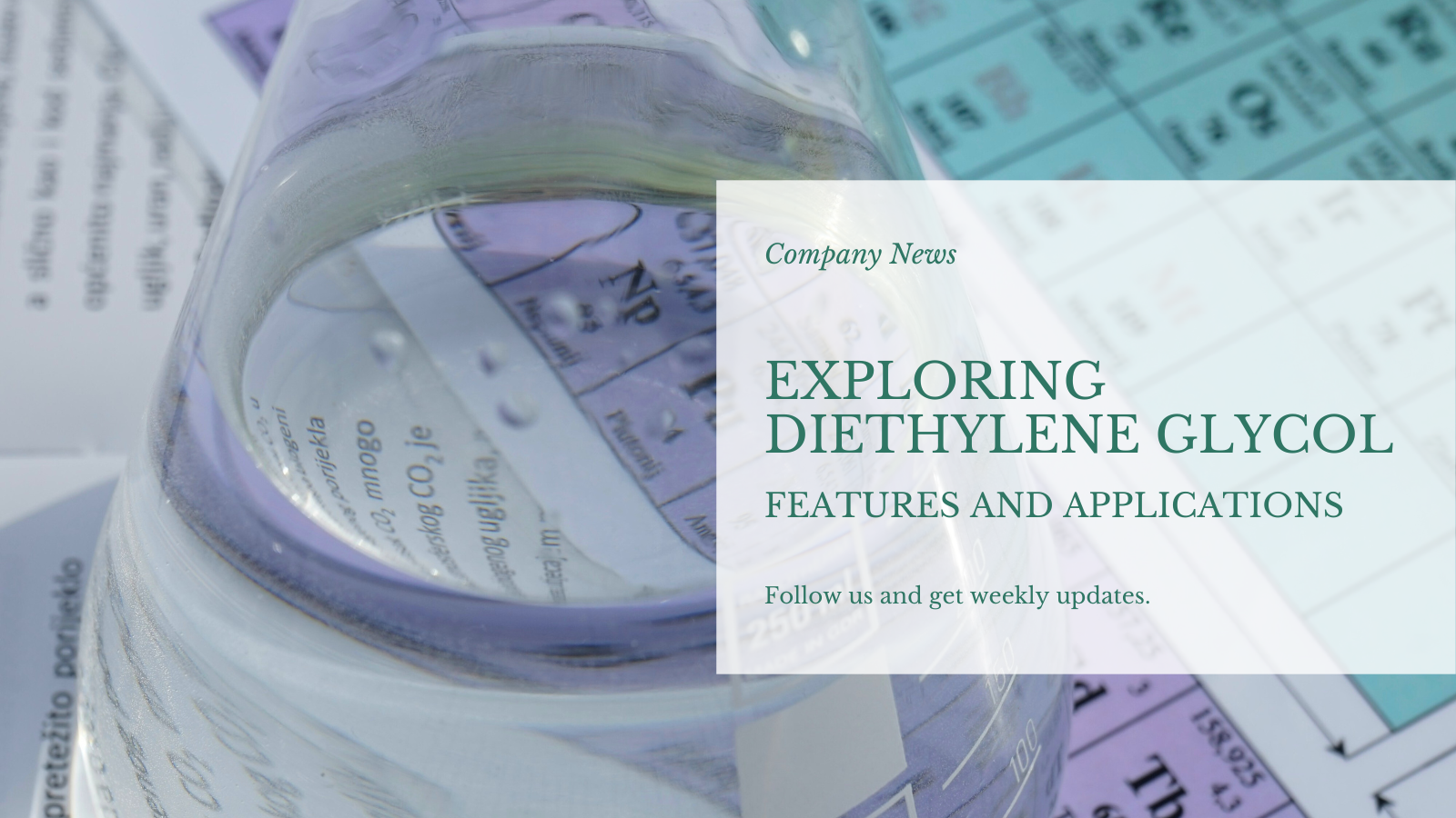 Njelajah Diethylene Glikol: Aplikasi Karakter lan macem-macem