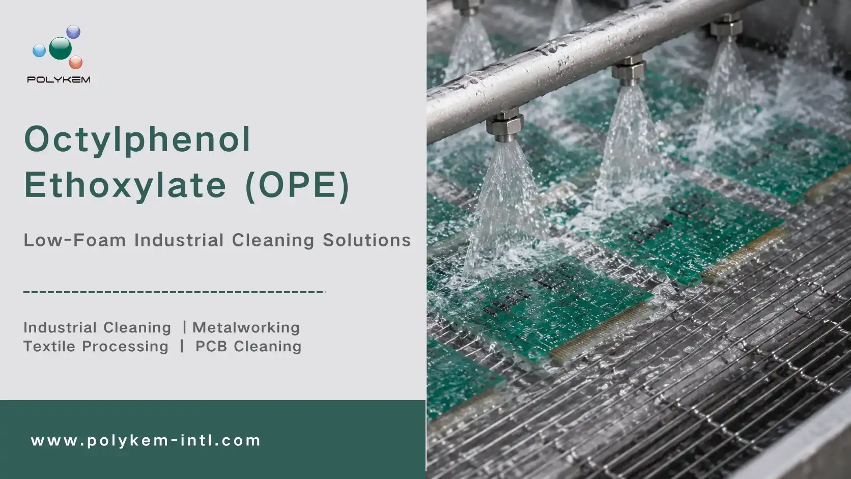 Napa Octylphenol Ethoxylate Digunakake ing Sistem Reresik Industri Low-Foam