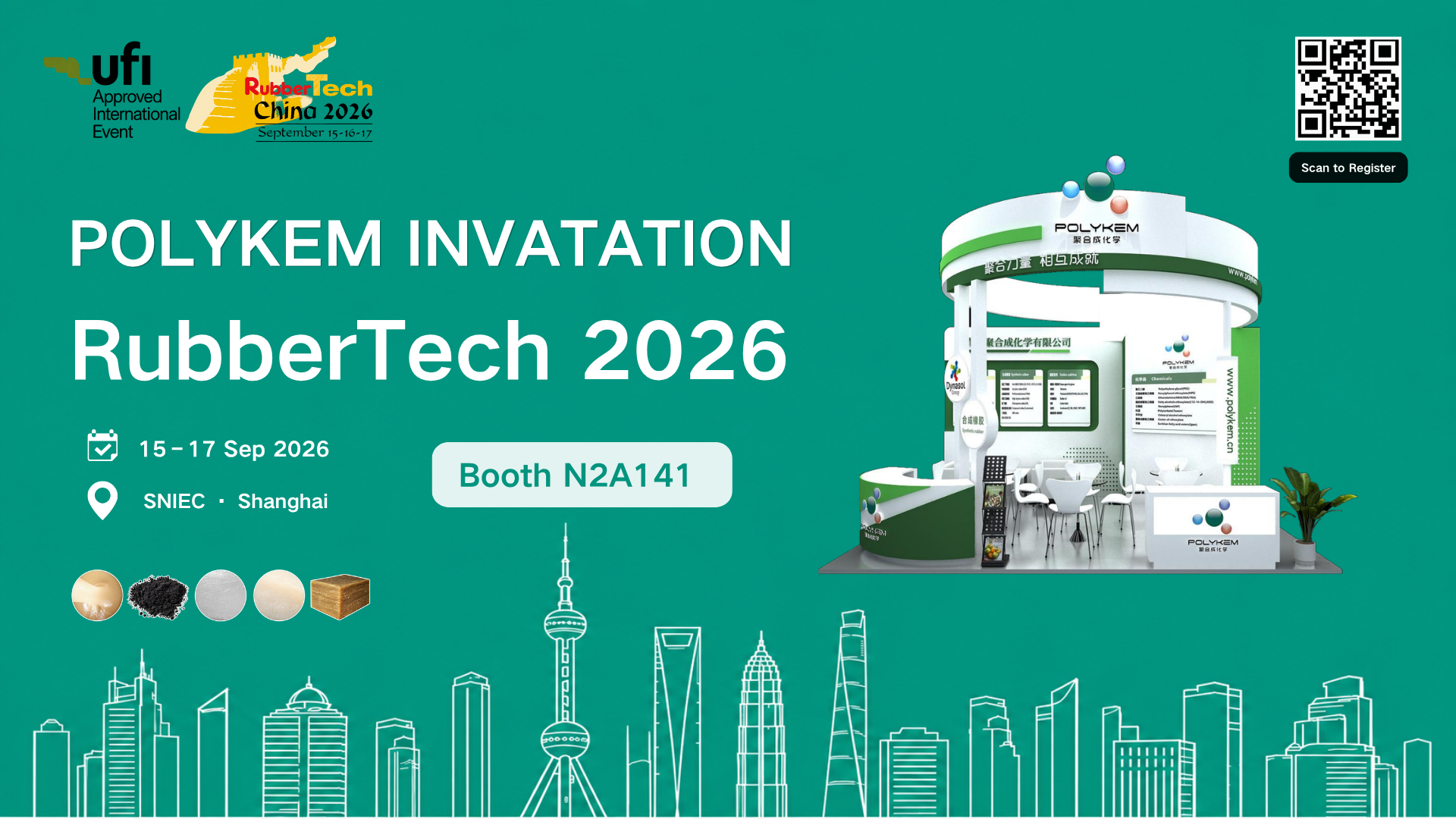 Temokake Polykem ing RubberTech China 2026 ing Shanghai
