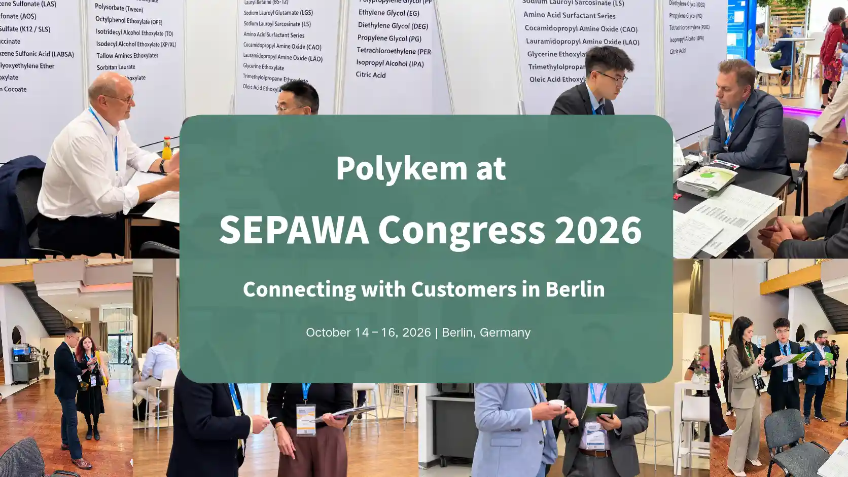 Polykem ing Kongres SEPAWA 2026: Rapat Pelanggan lan Diskusi Produk ing Berlin